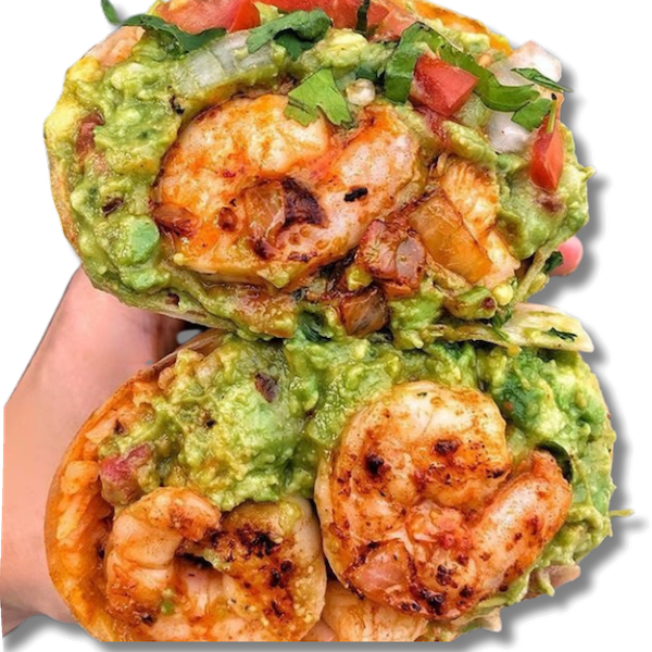 Shrimp Avocado Burrito